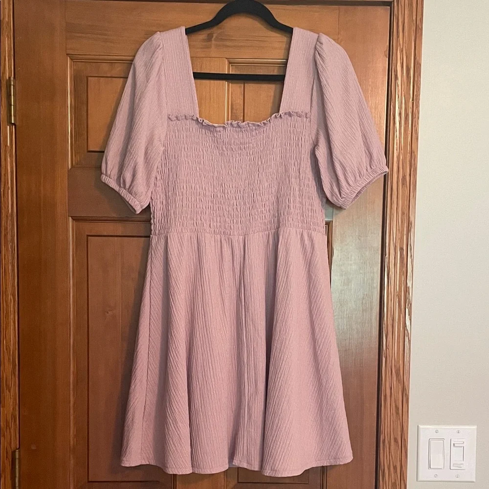 NINE WEST Lilac Puff Sleeve Dress - Picture 7 of 8
